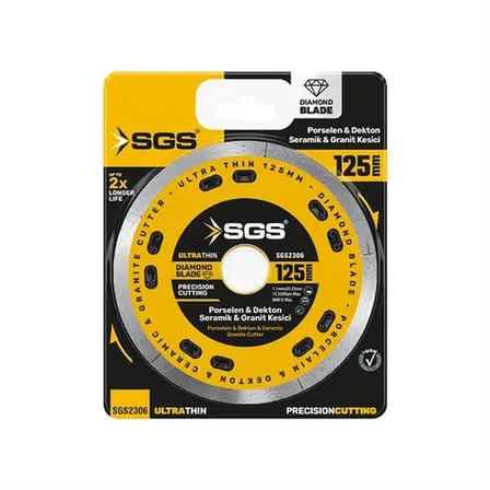 SGS2306 - 125x1.1mm PROFESYONEL PORSELEN KESİCİ ULTRA İNCE