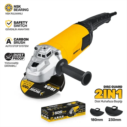 SGS5040 - 180-230mm ENDÜSTRİYEL TAŞLAMA MAKİNESİ 3000 WATT - PROFESYONEL