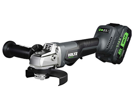 VOLTZ - 115mm - 20 Volt 5 Amper Akülü Avuç Taşlama Makinası Kömürsüz Motor (VZAG-20)