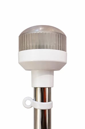 Tekne Bayrak Direği – Led Aydınlatmalı - Tekne ve Botlar İçin, 40 cm Uzunluk (Paslanmaz)