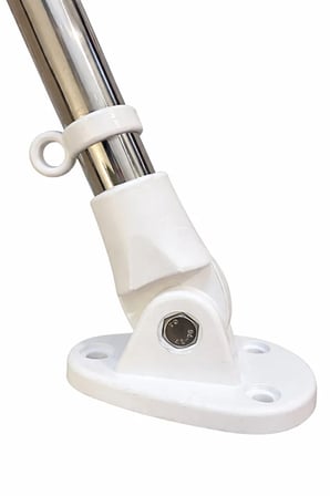 Tekne Bayrak Direği – Led Aydınlatmalı - Tekne ve Botlar İçin, 40 cm Uzunluk (Paslanmaz)