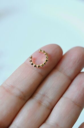 Sıkıştırmalı Kıkırdak Küpesi İnce Earcuff