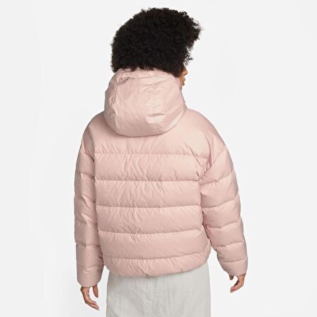 Nike Womens Storm Fit Pink Puffer Down Warm Winter Jacket Coat Somon Pembe Şişme Mont DQ5903-601