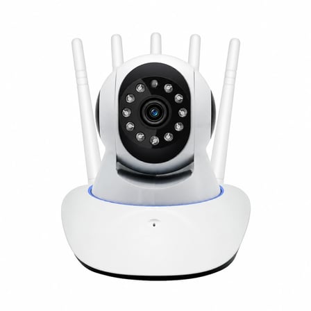 Uninet YS-05 Güvenlik Kamerası 1080P WiFi 360 Derece Gece Görüşlü Çift Yönlü Ses Beyaz
