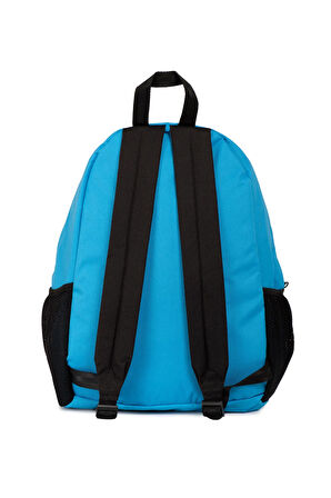 İCONE BAG Mavi Önü Nakışlı, Laptop Bölmeli Unisex Sırt Çantası, Okul Çantası, Back to School