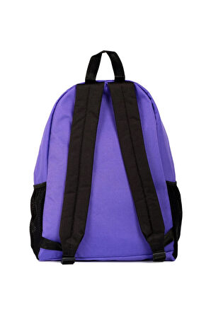 İCONE BAG Mor Önü Nakışlı, Laptop Bölmeli Unisex Sırt Çantası, Okul Çantası, Back to School