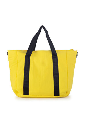 İCONE BAG Icone Önü Büzgü Cepli Fermuar Kapamalı Yoga, Pilates, Fitness ,Gym Spor Çantası Sarı