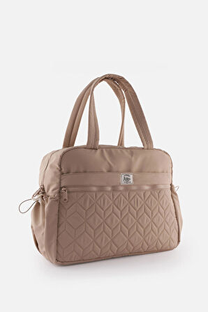 Spor Çanta Çok Cepli, Suluk & Biberon Bölmeli, Kapitone Detaylı, Valize Takılabilir