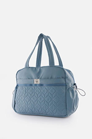 Spor Çanta Çok Cepli, Suluk & Biberon Bölmeli, Kapitone Detaylı, Valize Takılabilir