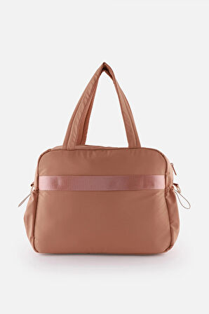 Spor Çanta Çok Cepli, Suluk & Biberon Bölmeli, Kapitone Detaylı, Valize Takılabilir