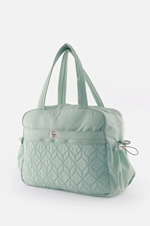 Spor Çanta Çok Cepli, Suluk & Biberon Bölmeli, Kapitone Detaylı, Valize Takılabilir