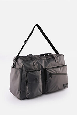 Büyük Boy Seyahat Çantası Ayakkabı Bölmeli, Valiz Aparatlı, Su İtici, Çok Cepli Ayarlanabilir Askılı