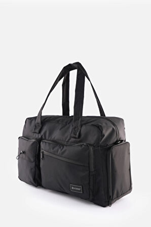 Büyük Boy Seyahat Çantası Ayakkabı Bölmeli, Valiz Aparatlı, Su İtici, Çok Cepli Ayarlanabilir Askılı