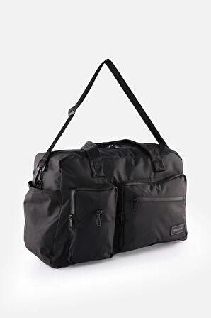 Büyük Boy Seyahat Çantası Ayakkabı Bölmeli, Valiz Aparatlı, Su İtici, Çok Cepli Ayarlanabilir Askılı