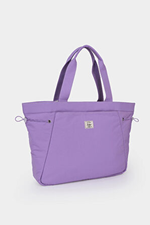 İnce Paraşüt Kumaştan, Yanları Lastikli Büzülebilen, Önde Büyük Cepli Kadın Çanta