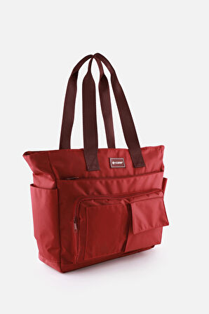 Günlük Su İtici Çanta - Laptop Bölmeli, Kapitone Detaylı, Çok Cepli, Biberon Gözlü, Valiz Aparatlı