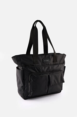 Günlük Su İtici Çanta - Laptop Bölmeli, Kapitone Detaylı, Çok Cepli, Biberon Gözlü, Valiz Aparatlı