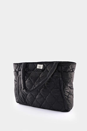 Kapitoneli Paraşüt Çanta - Laptop Bölmeli, Büyük Cepli, Suluk Gözlü, Valiz Aparatlı