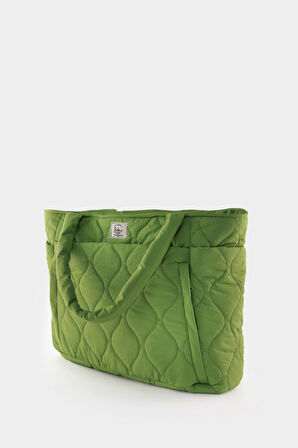 Kapitoneli Paraşüt Çanta - Laptop Bölmeli, Büyük Cepli, Suluk Gözlü, Valiz Aparatlı