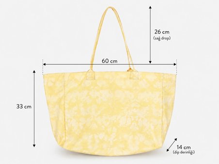 Icone  Degrade Baskılı Kanvas Omuz Çantası, Degrade Plaj Çantası, Plaj Çantası, Beach Bag