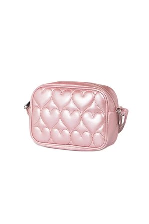 İCONE BAG Icone Çocuk Kalp Kapitone Detaylı Omuz Çantası Pembe