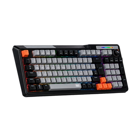 Dragos ColorPulse Siyah Gri Red Switch Hotswap Şarjlı USB Wireless Bluetooth Full RGB Oyuncu Mekanik Klavyesi