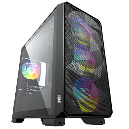 Dragos Diamond 4X Argb İnner Fan USB 3.0 600w 80+ Gaming Bilgisayar Kasası
