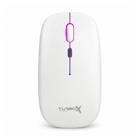 Turbox TRX-15M Dual Mouse Wireless+Bluettoth Beyaz RGB Gaming Optik Mouse