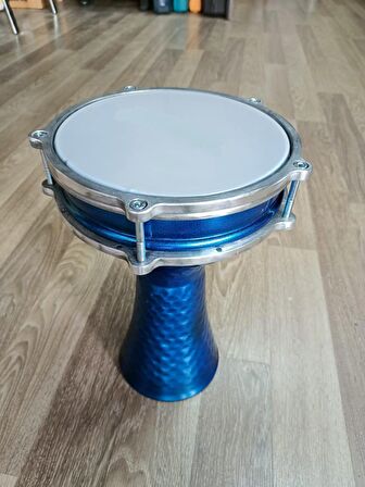 5 NUMARA DARBUKA METALİK MAVİ