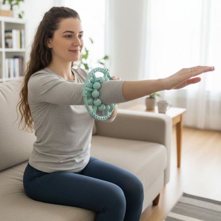 Tekerlekli Ayarlanabilir Bacak,Bel Ve Kol Masaj Aleti 