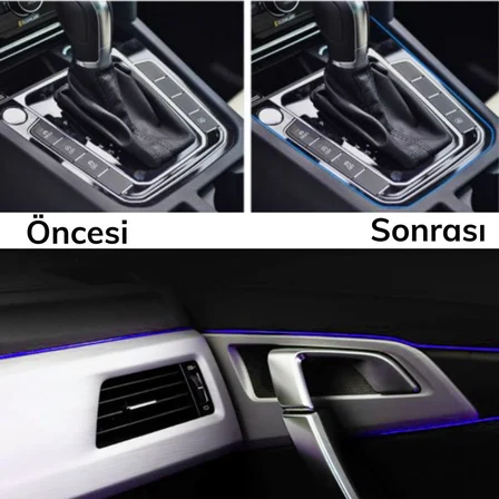 Mavi Araba Oto Trim Dekorasyon Şeridi Kauçuk Elastik Kolay Kurulum  metre Şerit Bant () (rmzon)