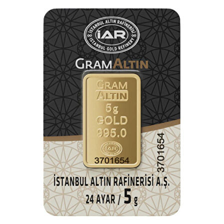 5 Gr 24 Ayar İAR Gram Altın