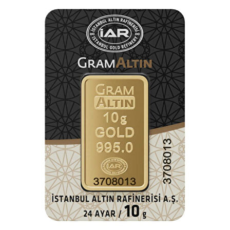10 Gr 24 Ayar İAR Gram Altın