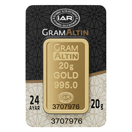 20 Gr 24 Ayar İAR Gram Altın