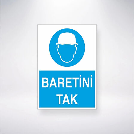 Baretini Tak iş Güvenlik Panosu Sticker