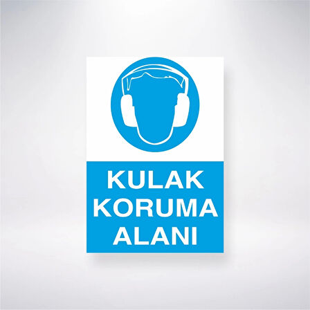 Kulak Koruma Alanı Sticker 20X28 Cm