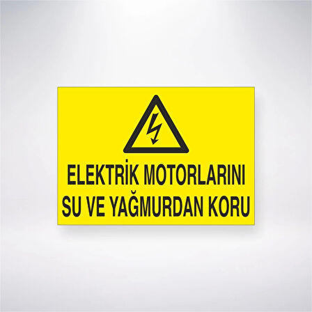 Elektrik Yağmurlarını Su ve Yağmurdan Koru Sticker 20X28 Cm