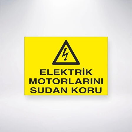 Elektrik Motorlarını Sudan Koru Sticker 20X28 Cm