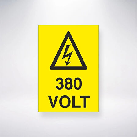 380 Volt Sticker 20X28 Cm