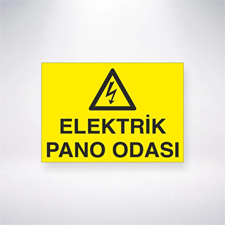 Elektrik Pano Odası Sticker 20X28 Cm