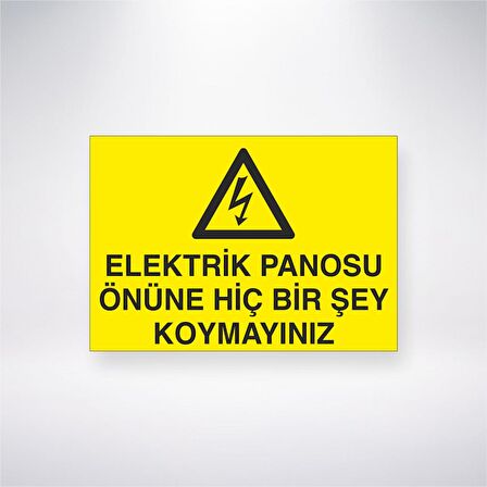 Elektrik Panosu Önüne Hiçbir Şey Koymayınız