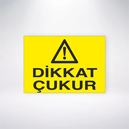 Dikkat Çukur Sticker 20X28 Cm