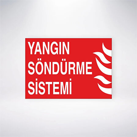 Yangın Söndürme Sistemi Sticker 20X28 Cm