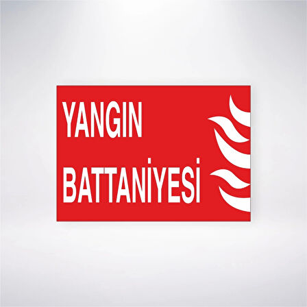 Yangın Battaniyesi Sticker 20X28 Cm