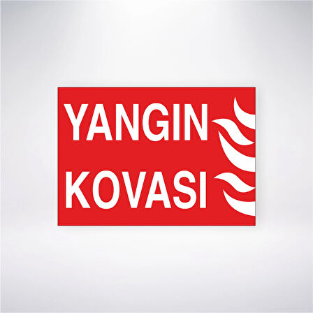 Yangın Kovası 21x28 Arkası Arkası Yapışkanlı Sticker IGP1166