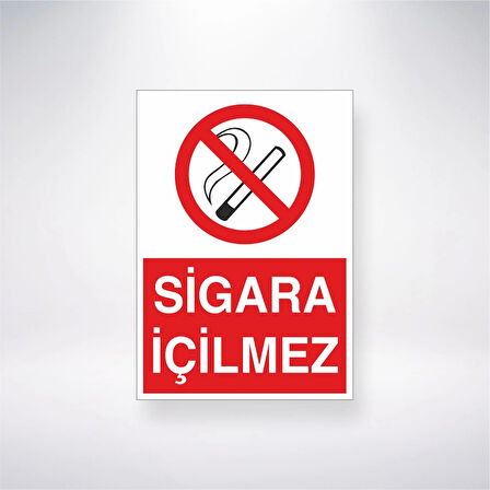 Sigara İçilmez Sticker 20X28 Cm
