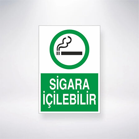 Sigara İçilebilir Sticker 20X28 Cm
