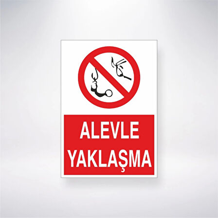 Alevle Yaklaşma Sticker 20X28 Cm