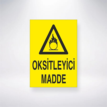 Oksitleyici Madde Sticker 20X28 Cm