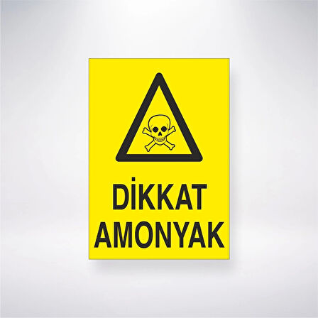 Dikkat Amonyak Sticker 20X28 Cm
